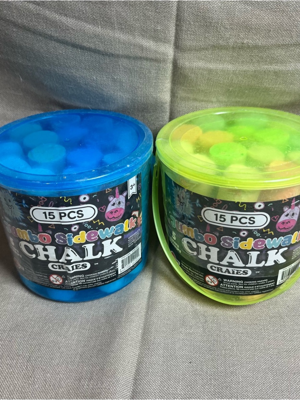 2 bucket of 15 PCS Set - Blue and Green